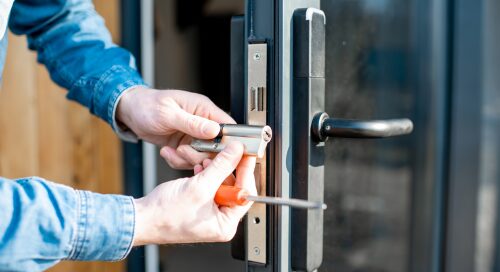 professional locksmith changing locks