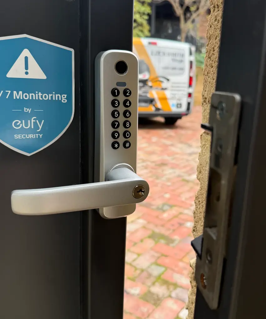 titan razor digital gate lock